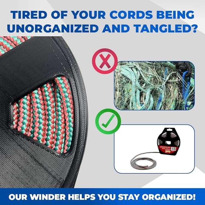 1/4" x 65' (6 mm x 20 m) 16 Strand Strong Heavy-Duty Tactical Paracord, Clothes Line Camping Utility - All-Purpose Lightweight Diamond Braid Rope for Tie, Pull, Swing, Knot