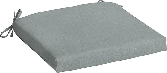 Arden Selections Rocking Chair Cushion, 19 x 18, Rain-Proof, Fade Resistant, Cushions for Rocking and Outdoor Chairs 19 x 18, Stone Grey Leala (Pack of 4)