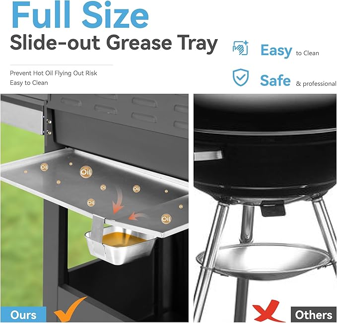 6 Burner Propane Gas BBQ Grill with Side Burner & Porcelain-Enameled Cast Iron Grate, 65,800 BTUs Barbecue Grill 665 Sq. In. Grilling Area, Outdoor Propane Grill for Camping Patio Backyard Cooking