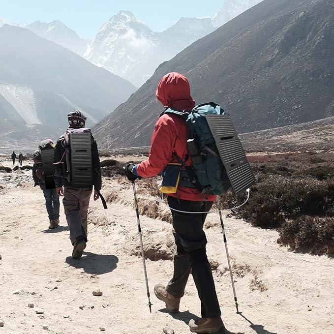 FlexSolar 20W Solar Panel Charger 5V USB-A USB-C Output Portable Foldable Small Power IP67 Waterproof Camping Backpacking Hiking Emergency for Phones Power Banks Flashlight Fans