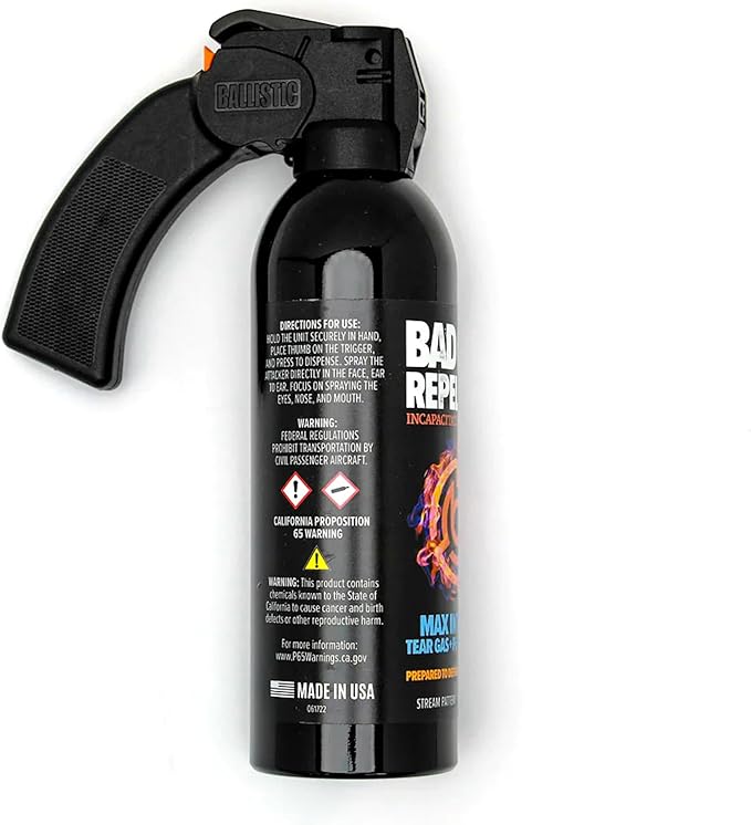 Byrna BGR Pepper Spray - Maximum Stopping Power | Attacker Tracker UV Marking DYE Technology | Military Strength Self-Defense Stream Spray (30 Foot Range) - 1 LB