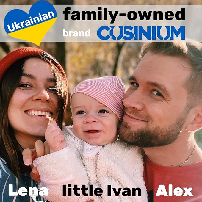 CUSINIUM 10oz Black Stainless Steel Salt Pepper Dredge Shakers - With Plastic Cap - With Handle - Pack of 2