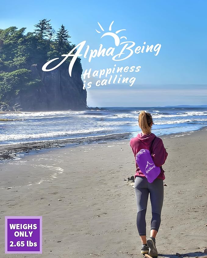 AlphaBeing Inflatable Lounger Beach Chair Accessories, Air Sofa Hammock Inflatable Couch for Camping Backyard Lakeside with Compression Sacks, Ideal Outdoor Gifts for Adults