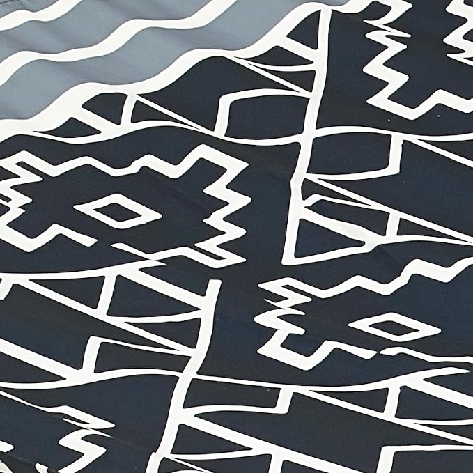 Fab Habitat Tribal Recycled Polyester Hammock - Kilimanjaro - Black - Indoor/Outdoor, Quick Dry, 2 Person 460 lbs Capacity - Patio, Poolside, Backyard, Garden, Beach, Balcony - 12-14 ft Adjustable