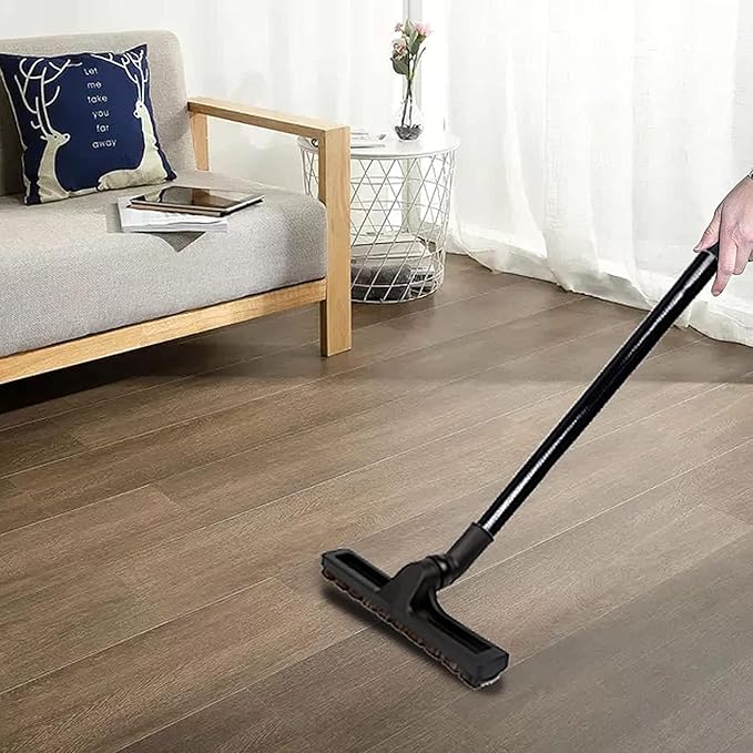 12 Pcs Universal Vacuum Attachments for Shop Vac Accessories, 1 1/4" to 2 1/2" Vacuum Cleaning Tools Kit, with Vacuum Extension Wand Horse Hair Brush Flexible Crevice Tool