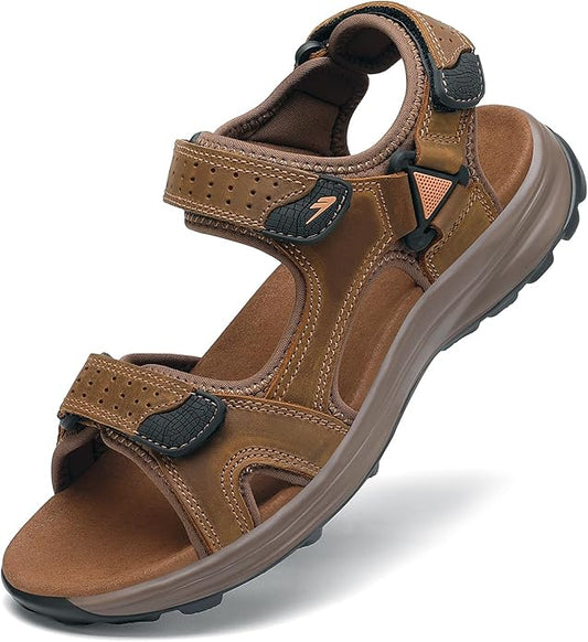 FLARUT Men's Sport Sandals Outdoor Hiking Sandal Open Toe Walking Sandals for Summer Beach Water Shoes