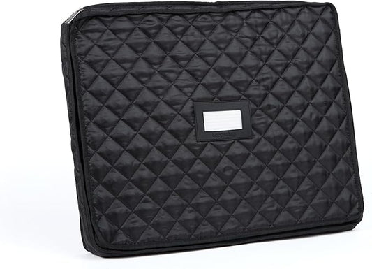 Covermates Keepsakes - Serveware Storage - Padded Protection - ID Window - Stain Resistant - Machine Washable - China Storage, Black