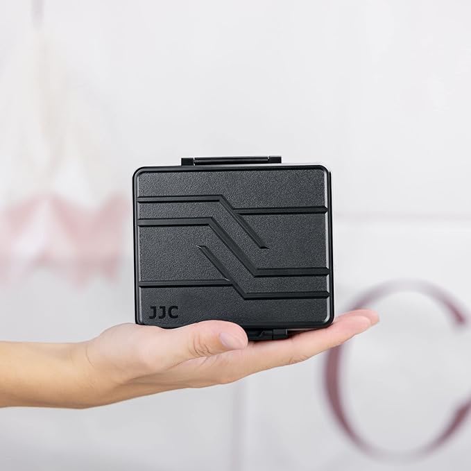 JJC AA AAA Battery Case Holder for 20 Double A Battery and 14 Triple A Battery with Removable Battery Tester, Water-Resistant & Shockproof