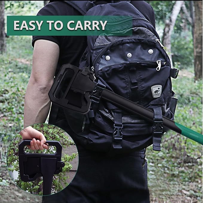 Camping Hatchet 28 Inch,Survival Hatchet Tactical for Wood Chopping and Kindling,Hatchet Axewith V Grind Blade, Lightweight Nylon Fiber Handle,for Outdoor Survival, Gardening, Hiking (L)