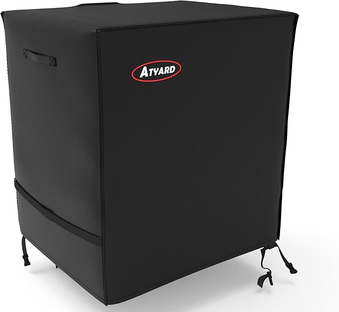 ATYARD 30-inch Outdoor Cover for Keter Unity (Small) Portable Table - UV Resistant, Breathable, All Weather (30" L x 24" W x 32" H) Black