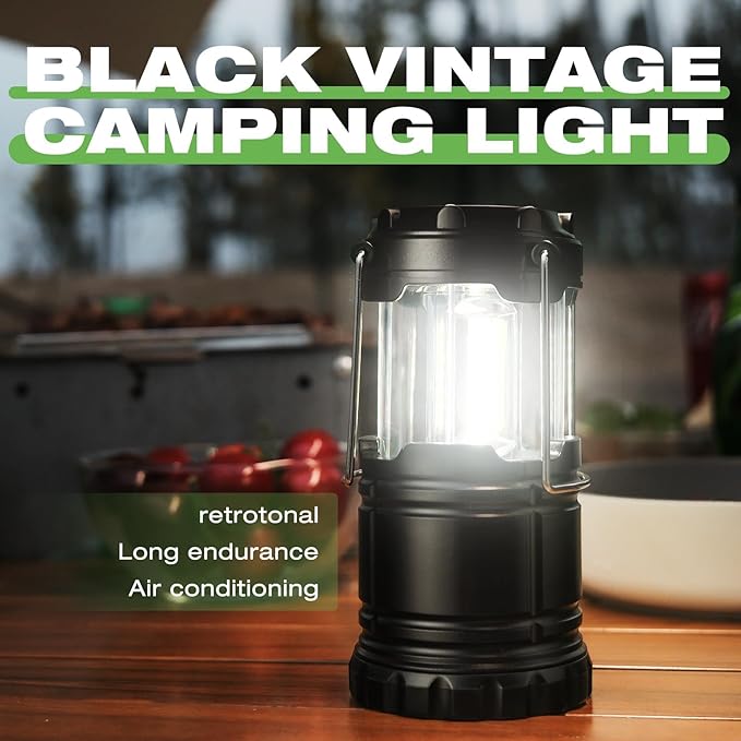 Lantern Collapsible Camping Light, Battery Operated Lanterns LED Super Bright for Power Outages Indoor Emergency Outdoor Camping Hiking Kit (LED-2)