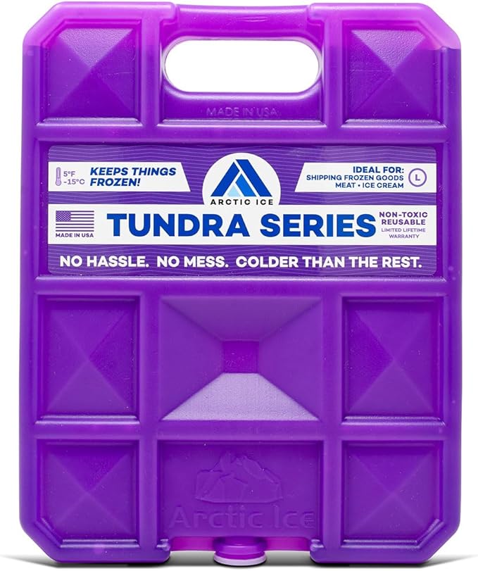 Arctic Ice Tundra Series Long Lasting Reusable Ice Pack - 5° Fahrenheit Cooling Point - Designed to Maintain Freezer-Like Temperatures in Coolers