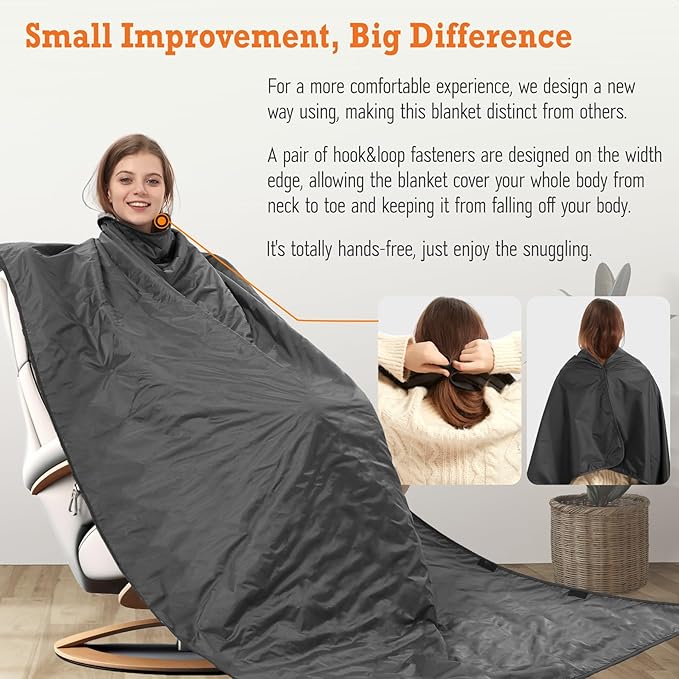 4-in-1 Large Camping Blankets - Waterproof, Windproof Fleece Outdoor Blankets for Stadium, Sports, Car, Concert - 81"x57", Portable (Royal Blue)