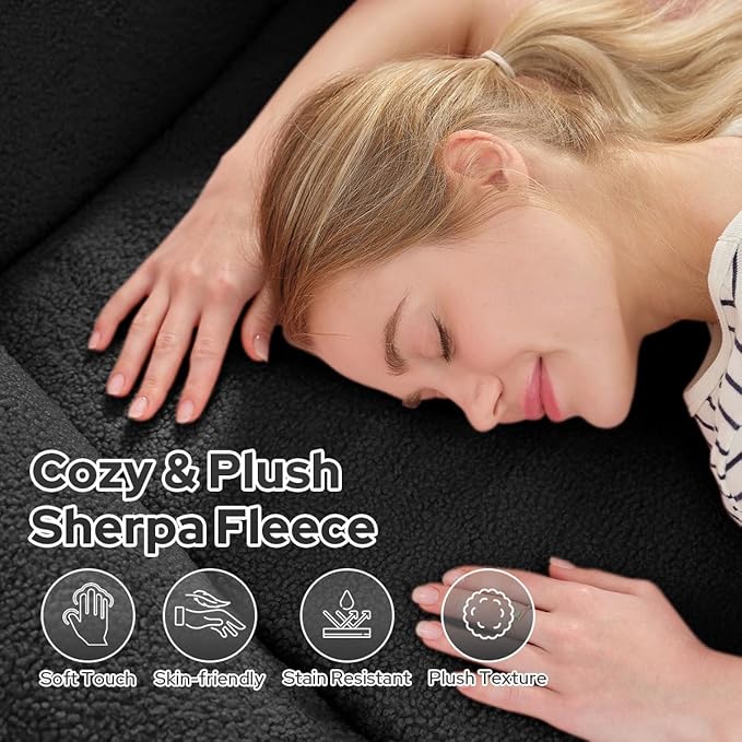 HABUTWAY Inflatable Bean Bag Chairs for Adult Blow up Chair Portable Inflatable Bean Bag Couch w/Electric Air Pump,Handle & Side Pocket for Movie Night Reading Gaming Living Room - Dark Grey