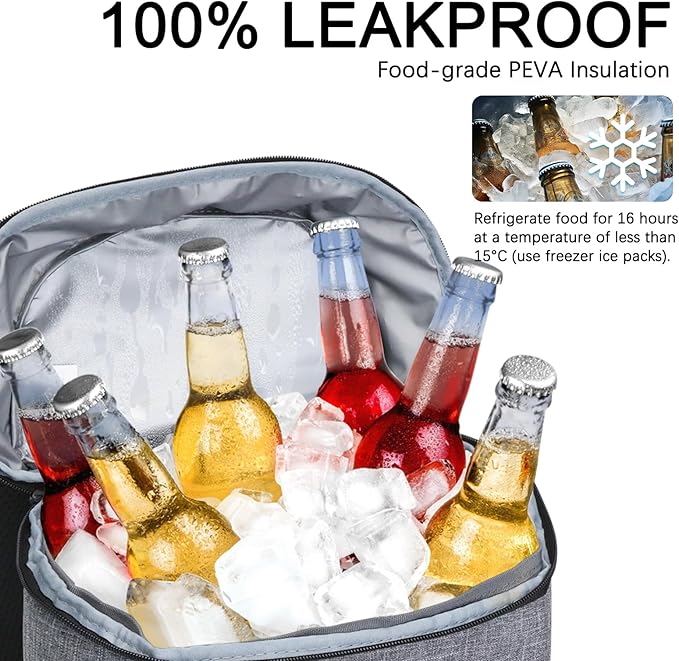 Cooler Backpack Insulated Leak Proof,Small Soft Coolers Bag for Men and Women Camping,Travel,Beach,Hiking,Picnic