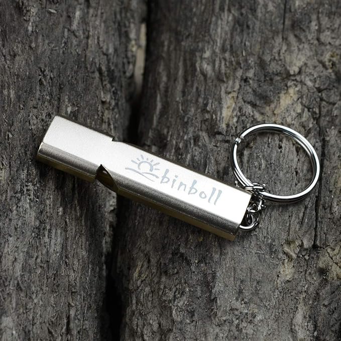 Emergency Whistles Lifeguard Safety Whistle with Lanyard and Keychain for Outdoor Camping Hiking Boating Backpacking Fishing Kayak Kids Rescue Signaling Loud Survival Whistle