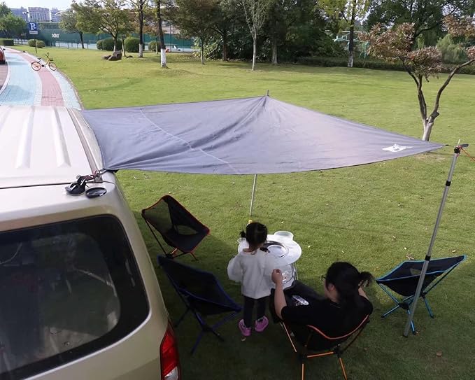 Hikeman Tent Footprint - Waterproof Camping Tarp, Heavy Duty Tent Floor Saver, Ultralight Ground Sheet Mat for Hiking, Backpacking, Hammock, Beach - Storage Bag Included(XL-83”x83”)