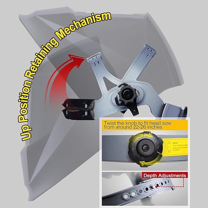 Antra Digital Auto Shade Darkening Welding Helmet DP8-1X - True Color TOP Optical Class 1/1/1/1, Wide Shade Range 4/5-14 w Shade Lock, Low TIG Rating 2A - Precision Protection for Welding Excellence