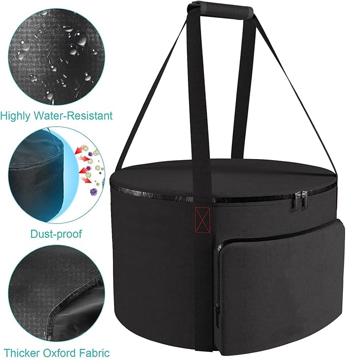 Carrying Bag for Outland Firebowl 863 Outdoor Portable Propane Fire Pit Carrying Bag for Firebowl 864 Water-Resistant 21 Inch Gas Fire Pit Carry Bag for Outland Fire Bowl