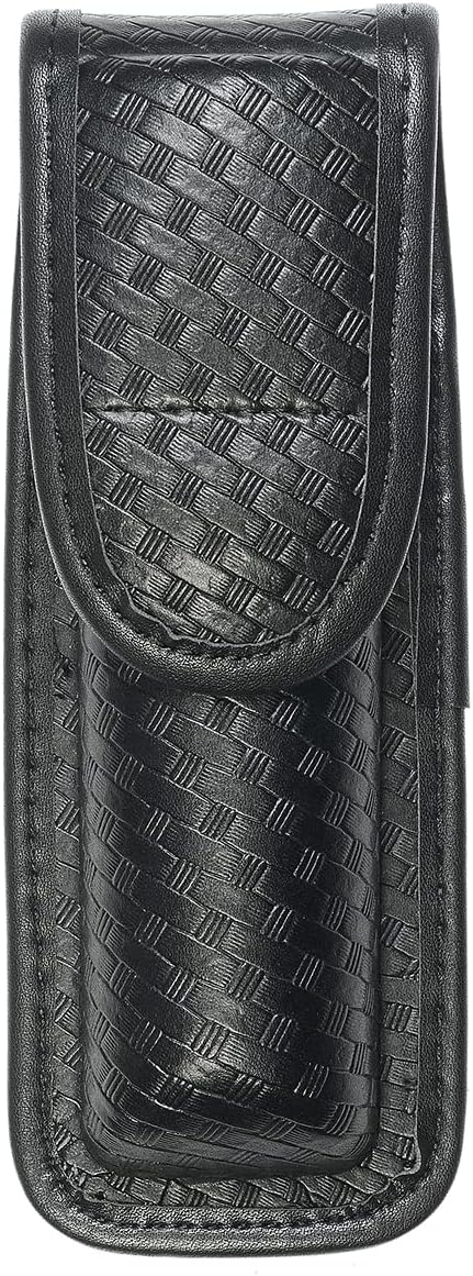 Molded OC/Mace Spray Pouch for Duty Belt,OC/Mace Spray Holder Pouch with Hidden Snap,Top Flap Police Duty OC Pepper Spray Holder MK3 or MK4