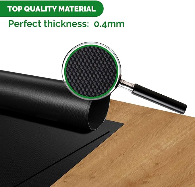 BBQ Grill Mat - 2025 Set of 3 Heavy Duty Heat Resistant 600 Degree 100% Non-Stick Best Grill Mats (15.75 x 13 inches)