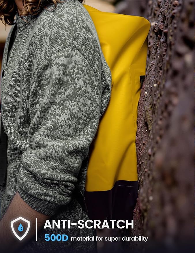 Lamicall Dry Bag Waterproof Backpack - [Zippered Pocket] 5L/10L/20L/30L/40L Roll Top Waterproof Bag with Water Proof Phone Pouch, Floatable Drybag for Swimming, Boating, Kayaking, Camping, Beach