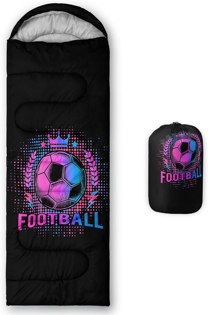 HOSIMA Dear Hunting Pattern Cold Weather Sleeping Bags for Adults,Black Light Weight Sleeping Bags for Kids Adults,WaterProof Sleeping Bags for Outdoors Hiking.