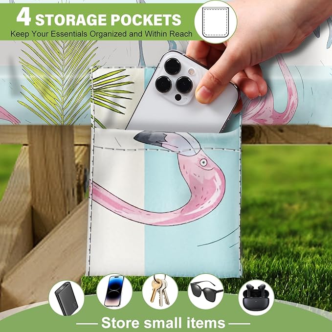 Fitted Picnic Table Cover with Bench Covers Set, Waterproof Lightweight Rectangle 72in Folding Table Cloths Canopy Shade Slipcover Cool Unique Fun Camping Gift for Camper Women Men Family Rv Owners