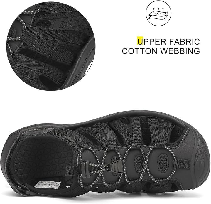 Dannto Women's Closed Toe Hiking Sandals Walking Water Sandal Comfort Athletic Sport Outdoor Sandals