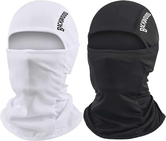 2 Pack Ski Mask Balaclava Face Mask, Breathable Face Cover Warm Windproof Neck Gaiter for Men Women Skiing Cycling Fishing