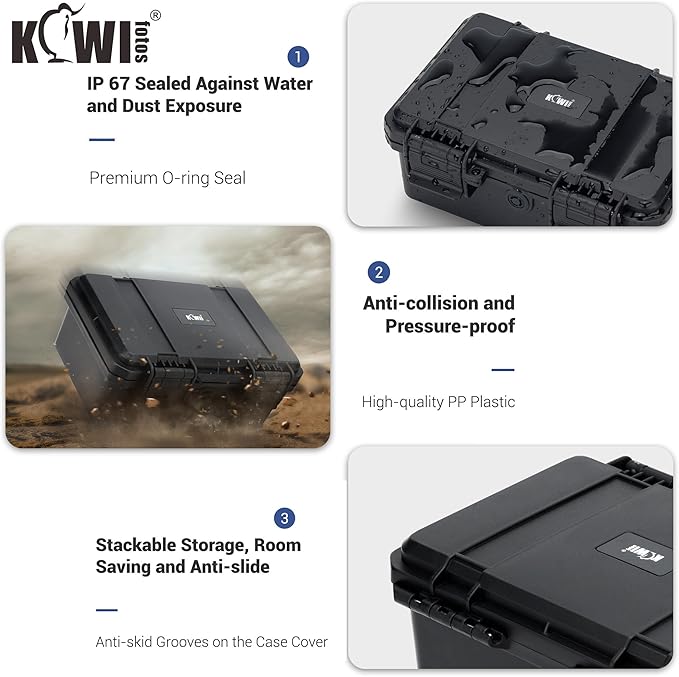 KIWIFOTOS 15 Slots C Battery Organizer Storage Case Heavy Duty IP67 Waterproof C Cell LR14 Alkaline Batteries Holder Containers for Household Outdoor Camping and Office All-Purpose