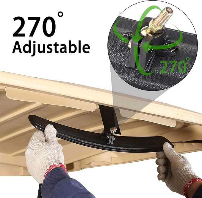 10L0L Panoramic Convex Golf Cart Mirror for Yamaha, EZGO, Club Car, Golf Cart Rear View Mirror