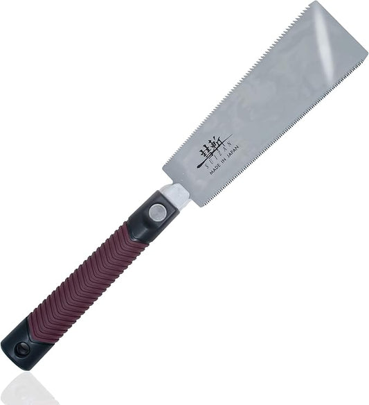 SUIZAN Ryoba Double Edge Saw 8" - Professional Japanese Pullsaw Handsaw Woodworking Tools