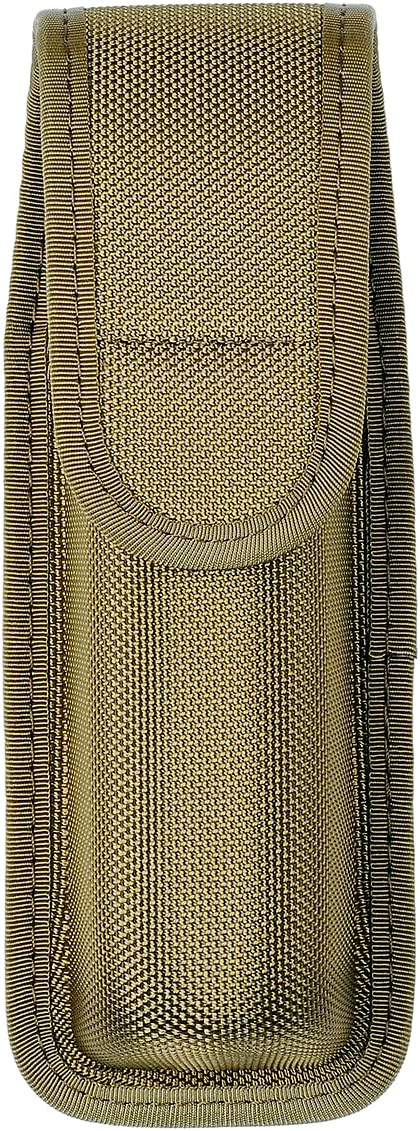 TAFTACFR Molded OC/Mace Spray Pouch, Top Flap Pepper Spray Holster OC/Mace Pepper Spray Black Pouch Hidden Snap(Small for MK3 and Large for MK4)