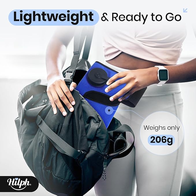 Hilph Knee Refillable Ice Bag for Injuries, Portable Travel Ice Pack with 2 Hours Long Lasting Cold for Knee Cold Therapy, Instant Relief for Replacement Surgery, Sports Injury, Swelling, Muscle Pain