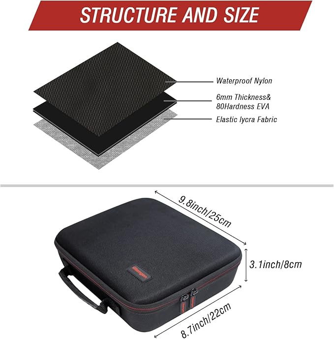 Glamgen Battery case organizer with Tester (BT168), Battery Storage case Holds 126 Batteries Various Sizes AAA AA C D 9V Lithium 3V, Batteries Holder Organizer