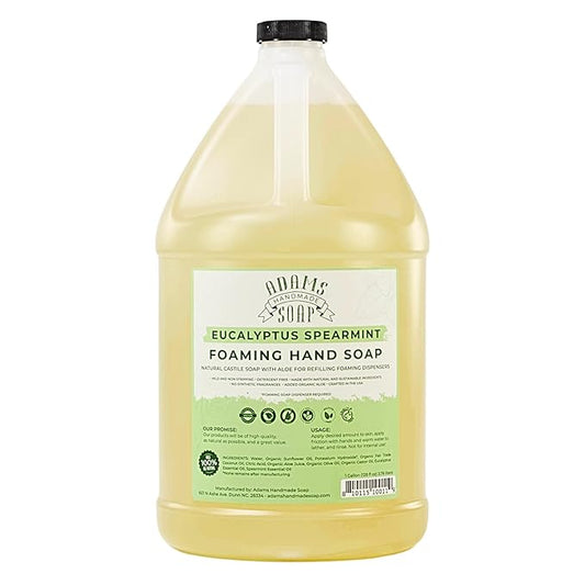 Adams Handmade Soap Liquid Foaming Soap 1 Gal - Eucalyptus Spearmint