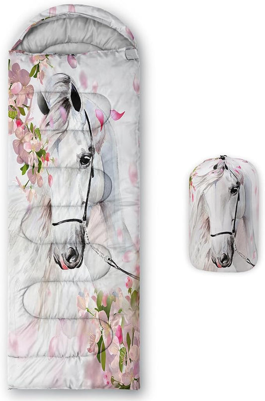 Axolotl Unicorn Sleeping Bag for Kids Boys Girls–Lightweight Warm Cold Weather Sleeping Bags,Waterproof Portable Sleeping Bag with Compression Sack for Camping Backpacking Outdoor Indoor