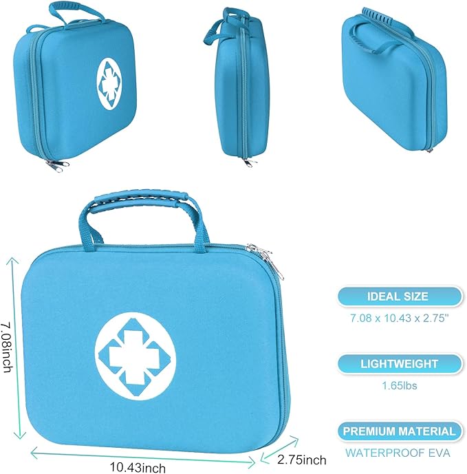 Car-Home Survival-Travel First-Aid Emergency-Kit - 299Piece Equipment Travel Supplies First Aid Set Home Essentials Camping Hiking AMORNING