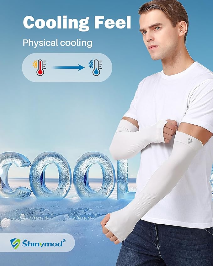 Arm Sleeves for Men Women UV Sun Protection Compression Arm Warmer Tattoo Cover Up, Sports Golf Cooling Sleeves