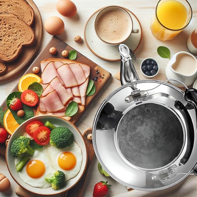 Chandler 5 Liter Tea Pots, Vintage Tea Kettle - 0.4mm Stainless Steel Pot - Hard to Dent | Ergonomic Handle with a Cool Grip | Portable Tea Kettle For Camping (Silver Color)