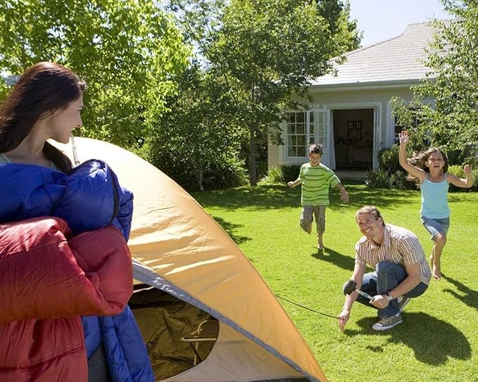 Tent Stakes 9 Inch, Tent Stakes Metal, Heavy Duty Tarp Camping Stakes, Metal Stakes for Inflatables Outdoor Decorations, 8 Pack