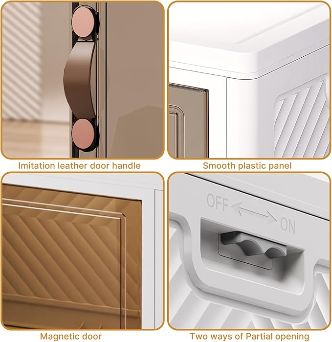 Extra Large Stackable Storage Binswith lids & Wheels, Foldable Collapsible Closet Organizers,504QT-168QT/42GAL*3Pack Plastic Containers with door & drawers for bedroom Dorm