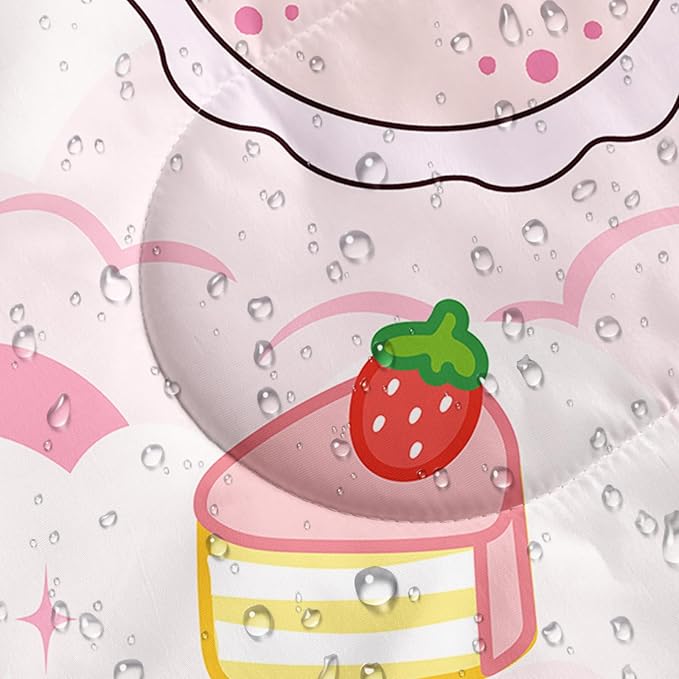 AILONEN Pink Lovely Rabbit Sleeping Bag for Girls Kids Adults,Warm and Cool Weather,Lightweight,Waterproof Backpacking,Cartoon Flowers Printed Bunny Sleeping Bag for Camping