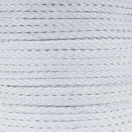 Hollow Braid Polypropylene Rope (1/2 Inch, 50 Feet, White) - Barrier Rope - Trail Marking, Crowd Control, Golf Courses