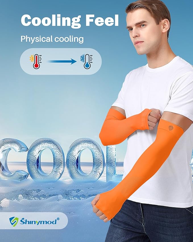 Arm Sleeves for Men Women UV Sun Protection Compression Arm Warmer Tattoo Cover Up, Sports Golf Cooling Sleeves