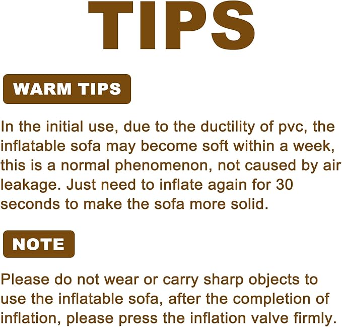 Twin Size Air Mattress Inflatable Sofa，Double Inflatable Chair for Adults-Flodable Blow Up Couch Lounger-Portable Air Sofa for Indoor Living/Tent Camping/Outdoor Activitie（Dark Brown）