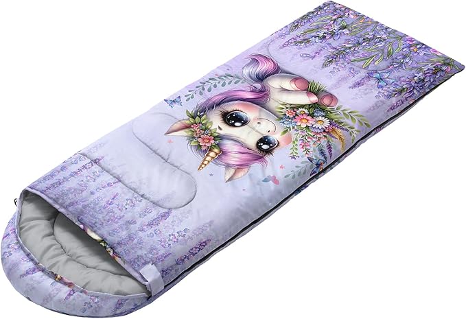 HOSIMA Dear Hunting Pattern Cold Weather Sleeping Bags for Adults,Black Light Weight Sleeping Bags for Kids Adults,WaterProof Sleeping Bags for Outdoors Hiking.