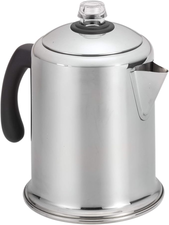 Farberware Classic Yosemite Stainless Steel Coffee Percolator - 8 Cup, Silver