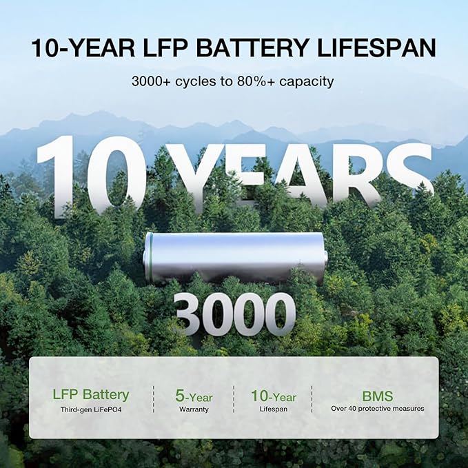 EF ECOFLOW Portable Power Station River 2 Max 500, 499Wh LiFePO4 Battery/ 1 Hour Fast Charging, Up to 1000W Output Solar Generator (Solar Panel Optional) for Outdoor Camping/RVs/Home Use